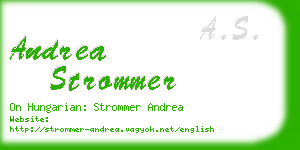 andrea strommer business card